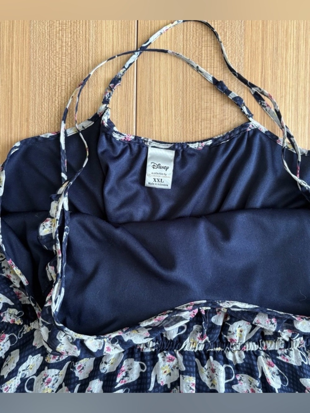 Disney Collection LC Lauren Conrad Teapot Chiffon Dress XXL Whimsical Feminine - Picture 5 of 11